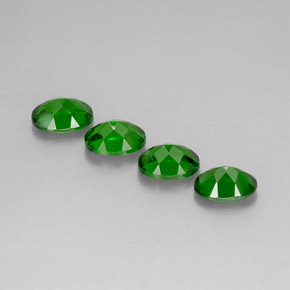 Pedras preciosas de diopsídio de cromo verde natural de  ct, corte oval, VS-SI