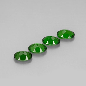 Pedras preciosas de diopsídio de cromo verde natural de  ct, corte oval, VVS-VS