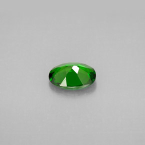 Diopsídio de cromo verde natural 0,73ct, corte oval, VS-SI