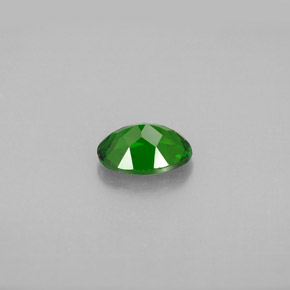 Diopsídio de cromo verde natural 0,80ct, corte oval, VS-SI