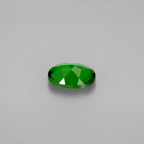 Diopsídio de cromo verde natural 0,81ct, corte oval, VVS-VS