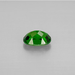 Diopsídio de cromo verde natural 0,89ct, corte oval, VVS