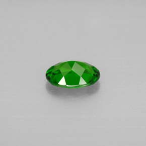 Diopsídio de cromo verde natural 0,78ct, corte oval, VVS-VS