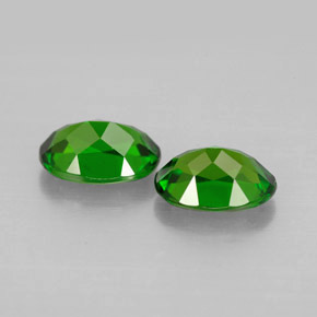 Pedras preciosas de diopsídio de cromo verde natural de  ct, corte oval, VVS