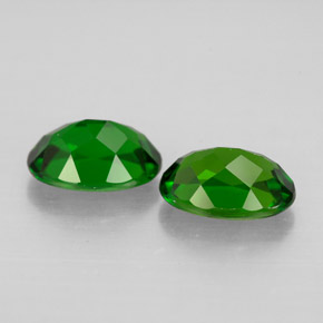 Pedras preciosas de diopsídio de cromo verde natural de  ct, corte oval, VVS-VS