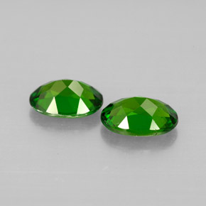 Pedras preciosas de diopsídio de cromo verde natural de  ct, corte oval, VVS-VS