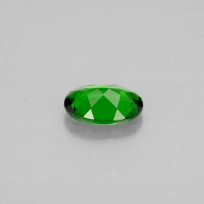 Diopsídio de cromo verde natural 0,72ct, corte oval, VVS-VS