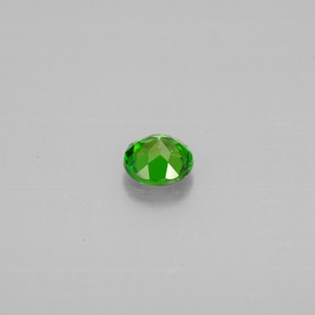 Diopsídio de cromo verde natural 0,27ct, corte redondo, VVS-VS