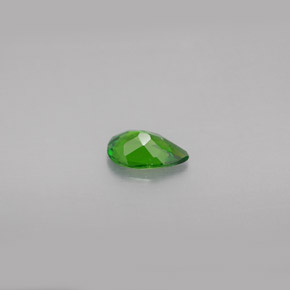 Diopsídio de cromo verde natural 0,48ct, formato de pêra, VS
