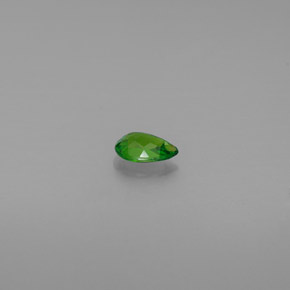 Diopsídio de cromo verde natural 0,53ct, formato de pêra, VVS-VS