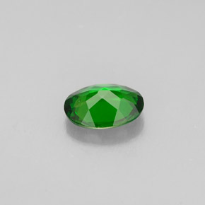 Diopsídio de Cromo Verde Natural 0.61ct, Corte Oval, VVS