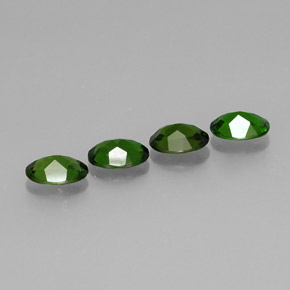 Pedras preciosas de diopsídio de cromo verde natural de  ct, corte oval, VVS-VS