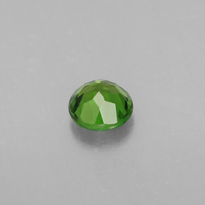 Diopsídio de cromo verde natural 0,49ct, corte redondo, VS