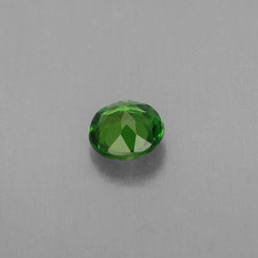 Diopsídio de cromo verde natural 0,32ct, corte redondo, VS