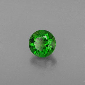 Diopsídio de Cromo Verde Natural 0.54ct, Corte Redondo, VS