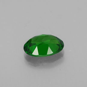 Diopsídio de cromo verde natural 0,82ct, corte oval, VS