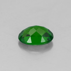 Diopsídio de cromo verde natural 0,82ct, corte oval, VS-SI