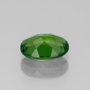 Diopsídio de cromo verde natural 0,78ct, corte oval, VS