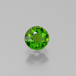 Diopsídio de Cromo Verde Natural 0.33ct, Corte Redondo, VS