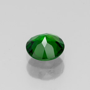 Diopsídio de cromo verde natural 0,43ct, corte redondo, VVS-VS