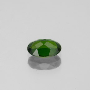 Diopsídio de cromo verde natural 0,75ct, corte oval, VS