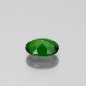 Diopsídio de cromo verde natural 0,86ct, corte oval, VS-SI