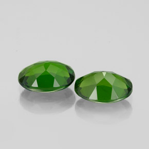 Pedras preciosas de diopsídio de cromo verde natural de  ct, corte oval, VS