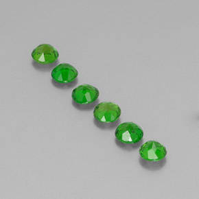 Pedras preciosas de Diopsídio de Cromo Verde natural de  ct, Corte Redondo, VS
