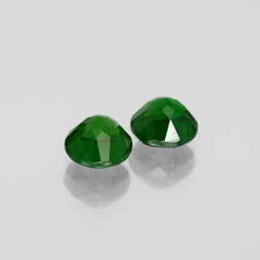 Pedras preciosas de diopsídio de cromo verde natural de  ct, corte redondo, VVS-VS