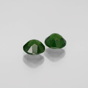 Pedras preciosas de diopsídio de cromo verde natural de  ct, corte redondo, VS