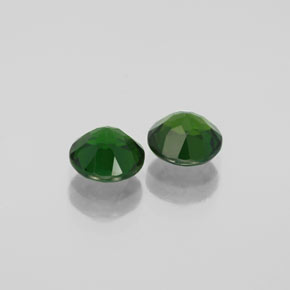 Pedras preciosas de diopsídio de cromo verde natural de  ct, corte redondo, VVS