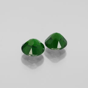 Pedras preciosas de diopsídio de cromo verde natural de  ct, corte redondo, VVS-VS