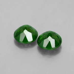 Pedras preciosas de diopsídio de cromo verde natural de  ct, corte redondo, VS-SI