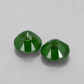 Pedras preciosas de diopsídio de cromo verde natural de  ct, corte redondo, VS