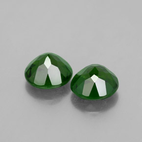 Pedras preciosas de diopsídio de cromo verde natural de  ct, corte redondo, VS
