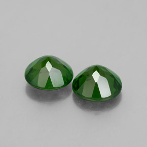 Pedras preciosas de diopsídio de cromo verde natural de  ct, corte redondo, VS