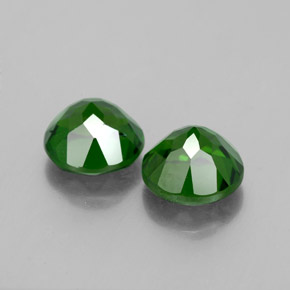 Pedras preciosas de diopsídio de cromo verde natural de  ct, corte redondo, VVS-VS