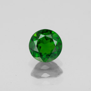 Diopsídio de cromo verde natural 0,85ct, corte redondo, VS