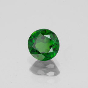 Diopsídio de cromo verde natural 0,85ct, corte redondo, VS