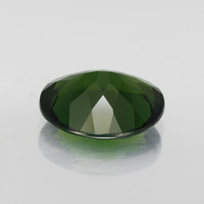 Diopsídio de cromo verde natural 3,51ct, corte oval, VS