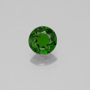 Diopsídio de cromo verde natural 0,80ct, corte redondo, VS-SI