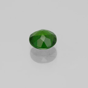 Diopsídio de cromo verde natural 0,80ct, corte redondo, VS-SI