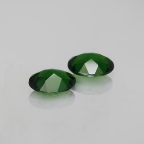 Pedras preciosas de diopsídio de cromo verde natural de  ct, corte oval, VVS-VS