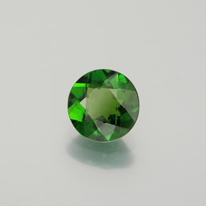 Diopsídio de cromo verde natural 0,75ct, corte redondo, VS-SI