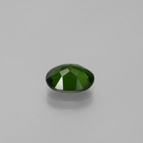 Diopsídio de cromo verde natural 1,54ct, corte oval, VVS