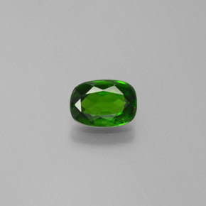 Diopsídio de cromo verde natural 0,79ct, almofada cortada, VVS-VS