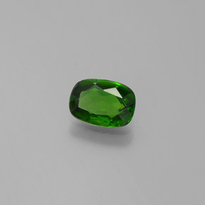 Diopsídio de cromo verde natural 0,79ct, almofada cortada, VVS-VS