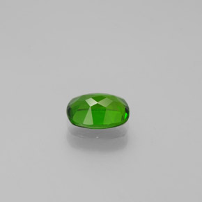 Diopsídio de cromo verde natural 0,94ct, almofada cortada, VVS