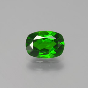 Diopsídio de cromo verde natural 0,87ct, almofada cortada, VVS-VS