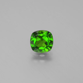 Diopsídio de cromo verde natural 1,02ct, almofada cortada, VS